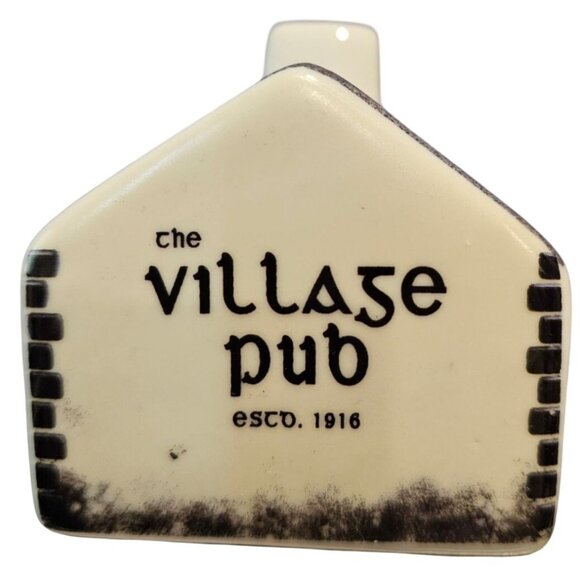 Village Pub Irish Scottish Ceramic Turf Peat Incense Burner Building ONLY Damage - Picture 2 of 9